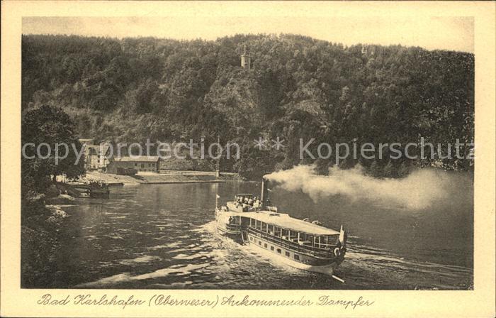 Dampfer Seitenrad Bad Karlshafen