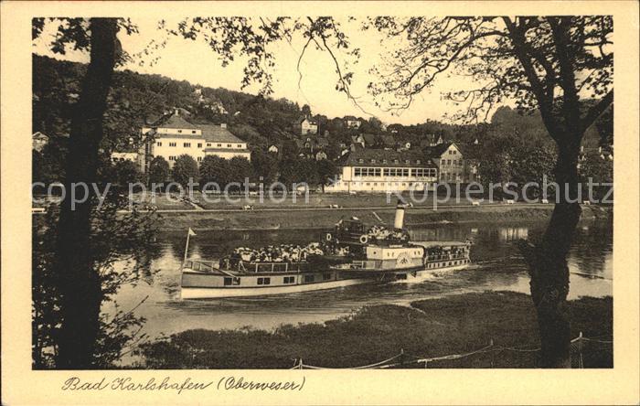 Dampfer Seitenrad Bad Karlshafen