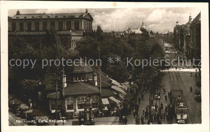 Strassenbahn Hannover Cafe Kroepcke