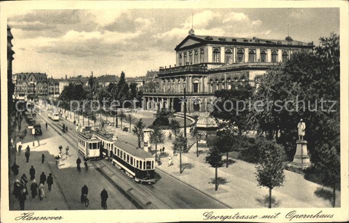 Strassenbahn Hannover Georgstrasse Opernhaus