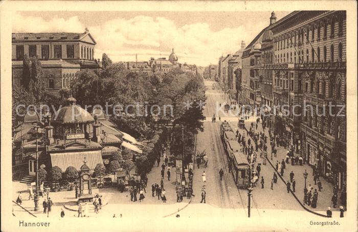 Strassenbahn Hannover Cafe Kröpcke Georgstrasse 9. D