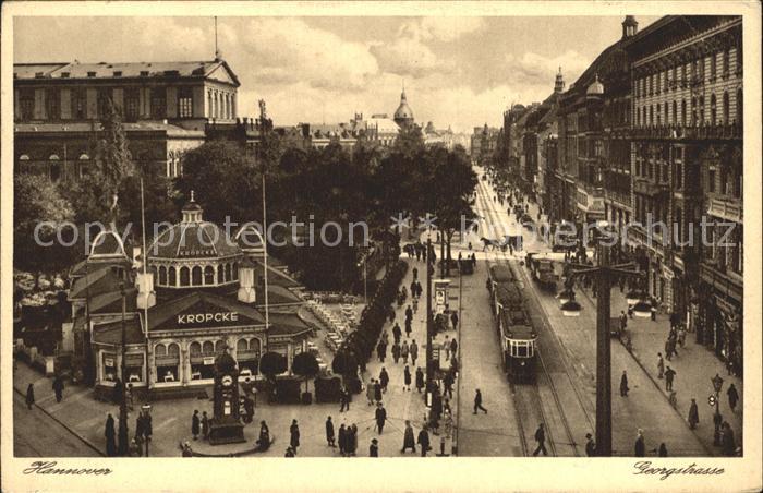 Strassenbahn Hannover Georgstrasse Cafe Kroepcke