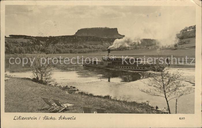 Dampfer Seitenrad Leipzig Lilienstein