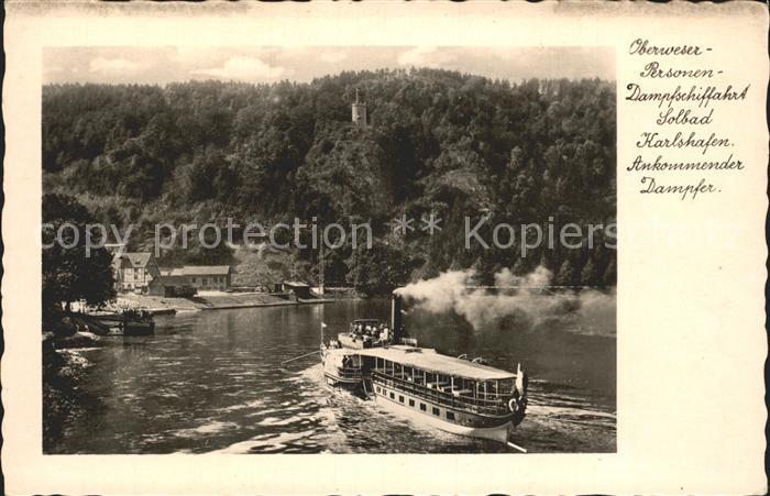 Dampfer Seitenrad Bad Karlshafen