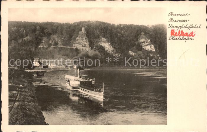 Dampfer Seitenrad Bad Karlshafen