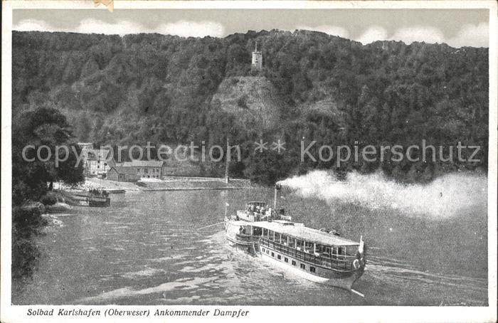 Dampfer Seitenrad Bad Karlshafen