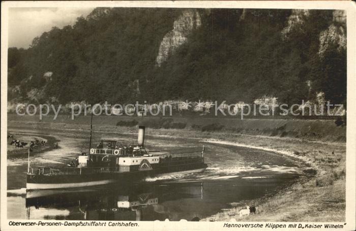Dampfer Seitenrad Kaiser Wilhelm Hannoversche Klippen