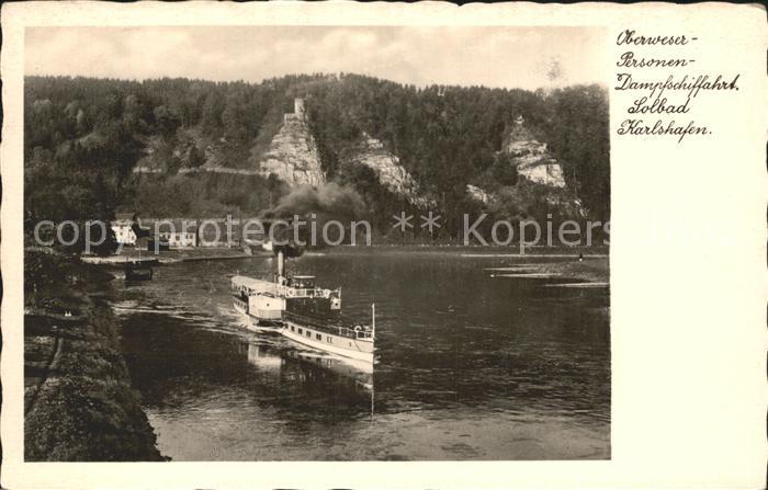 Dampfer Seitenrad Bad Karlshafen