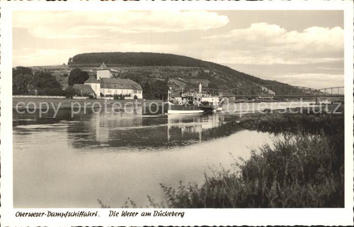 Dampfer Seitenrad Weser Brueckeberg