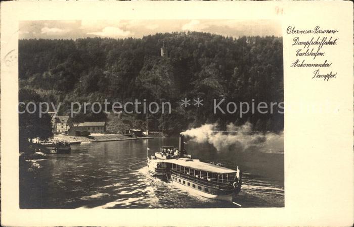 Dampfer Seitenrad Kronprinz Wilhelm Bad Karlshafen