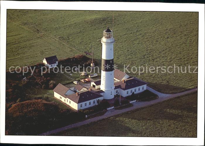 Leuchtturm Lighthouse Der lange Christian Kampen Sylt Fliegeraufnahme
