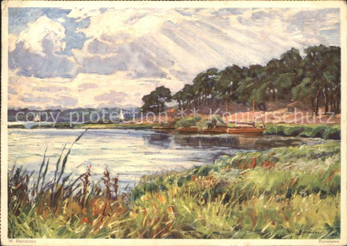 Kuenstlerkarte W. Hermann Havelseen