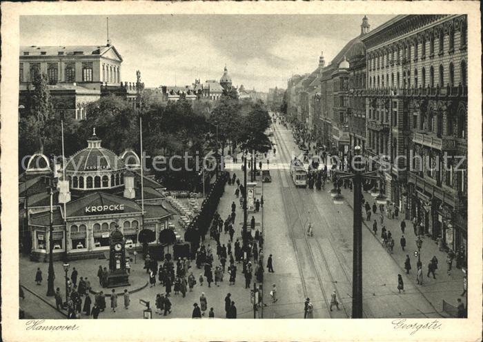 Strassenbahn Hannover Georgstrasse Cafe Kröpcke