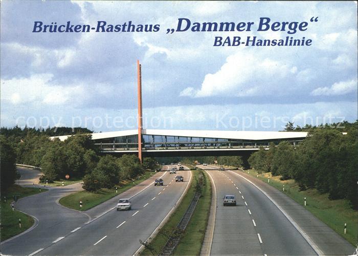 Autobahn BAB-Hansalinie Brücken-Rasthaus Dammer