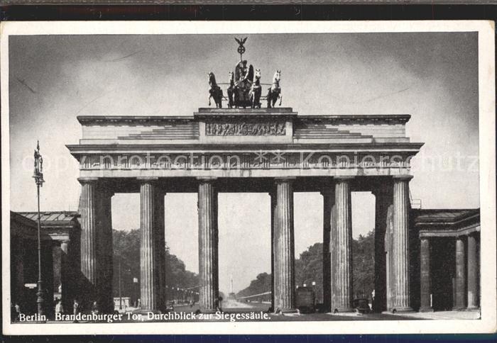 Brandenburgertor Berlin Durchblick Siegessaeule