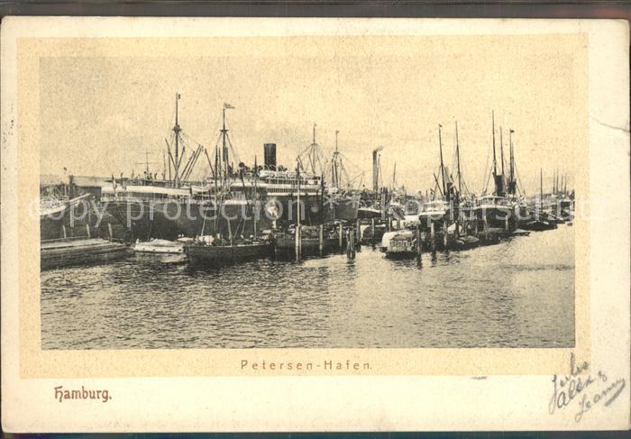 Dampfer Oceanliner Hamburg Petersen-Hafen