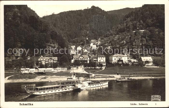 Dampfer Seitenrad Laubegast Schmilka