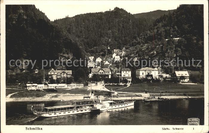 Dampfer Seitenrad Laubegast Schmilka