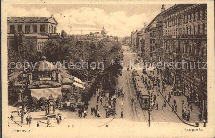 Strassenbahn Hannover Georgstrasse 9. Deutsches Saengerbundfest
