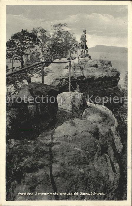 Bergsteigen Klettern Vordere Schrammstein-Aussicht