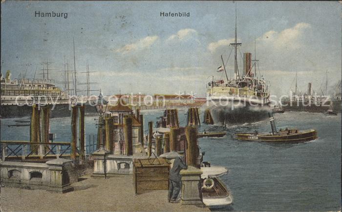 Dampfer Oceanliner Hamburg Hafen