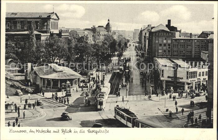 Strassenbahn Hannover Am Kroepcke Georgstrasse