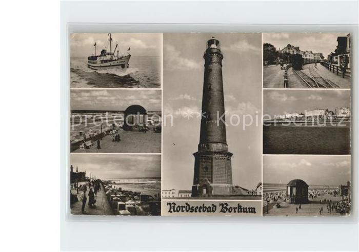 Leuchtturm Lighthouse Borkum Motorschiff Westfalen Promenade