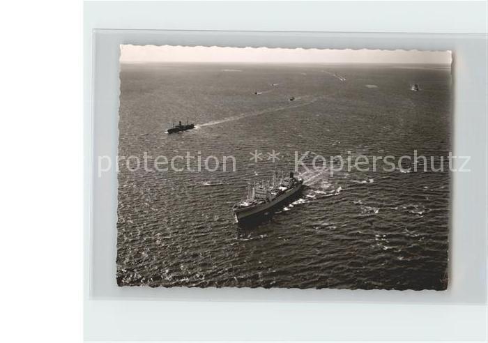 Dampfer Oceanliner Cuxhaven-Duhnen Fliegeraufnahme