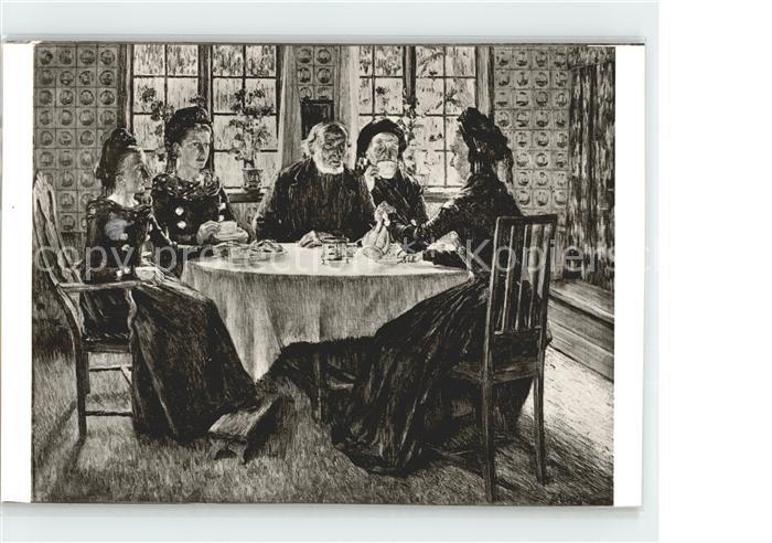 Kuenstlerkarte Jacob Alberts Friesische Kaffeerunde