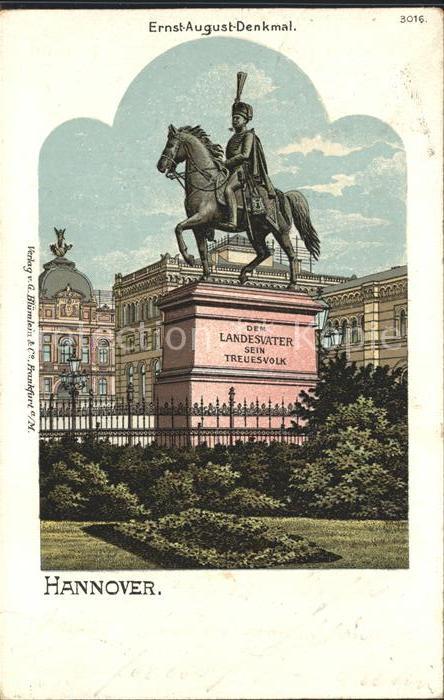 HANNOVER  CITY Ernst August- Denkmal