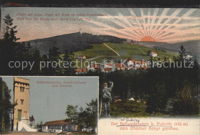 Pulsnitz Sachsen Der Schwedenstein Aussichtsturm