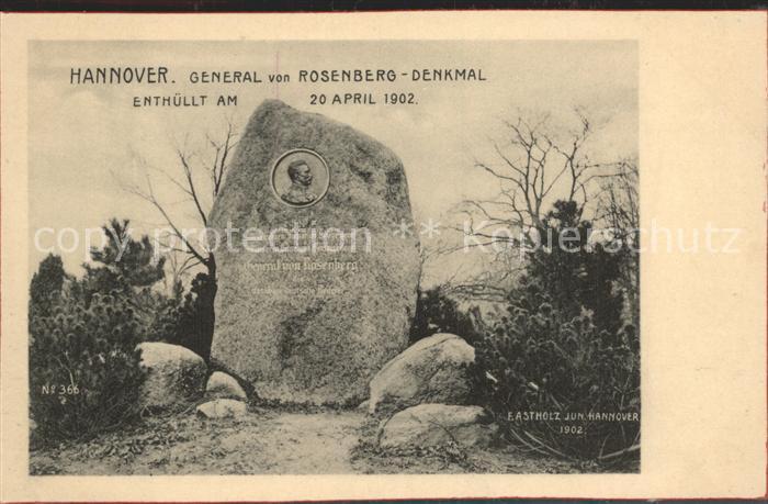 HANNOVER CITY General von Rosenberg- Denkmal