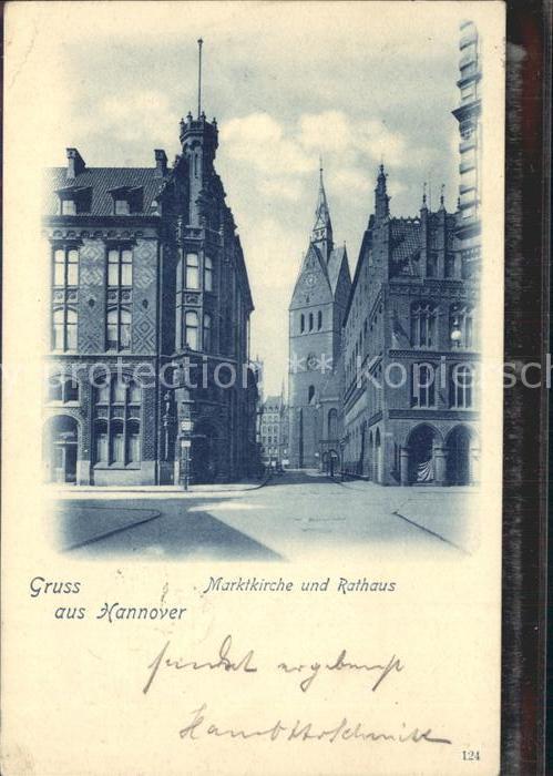 HANNOVER  CITY Marktkirche Rathaus