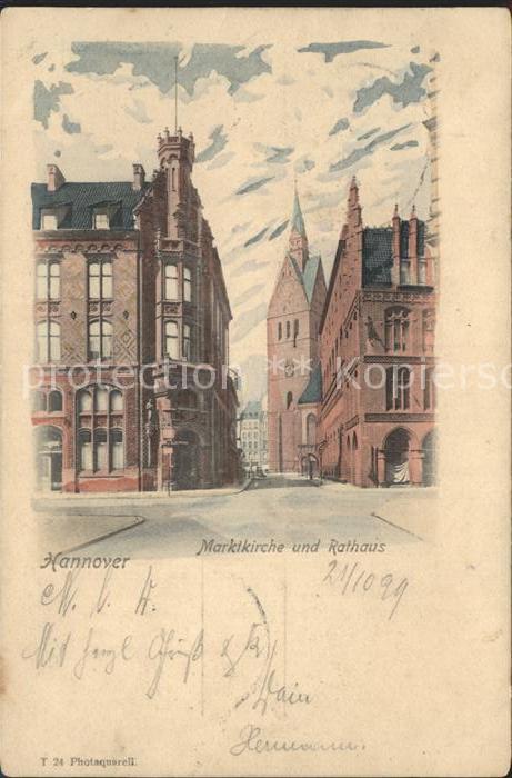 HANNOVER CITY Marktkirche Rathaus