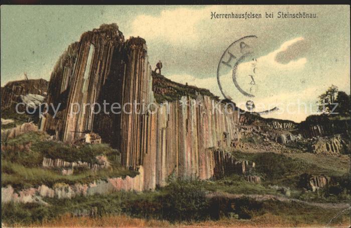 Steinschoenau Tschechien Herrenhausfelsen