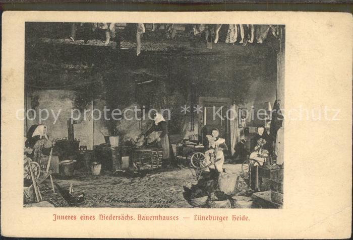 Lueneburger Heide NiedersaechsischesBauernhaus Inneres