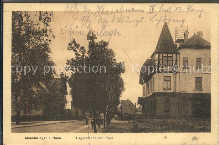 HANNOVER  CITY Munsterlager Lagerstrasse Post