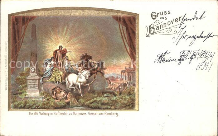 HANNOVER  CITY Alter Vorhang Hoftheater
