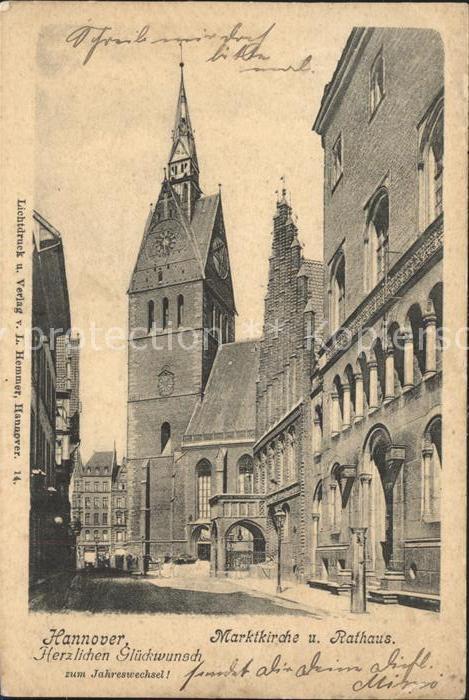 HANNOVER  CITY Marktkirche und Rathaus