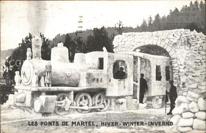 Lokomotive Les Ponts de Martel Hiver-Winter-Invern