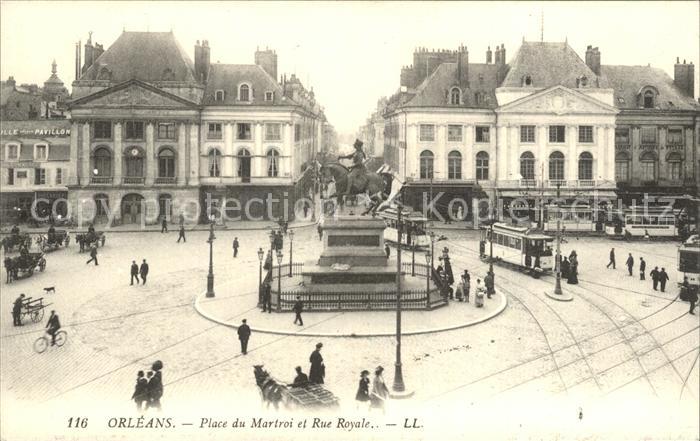 Strassenbahn Orleans Place du Martroi Rue Royale
