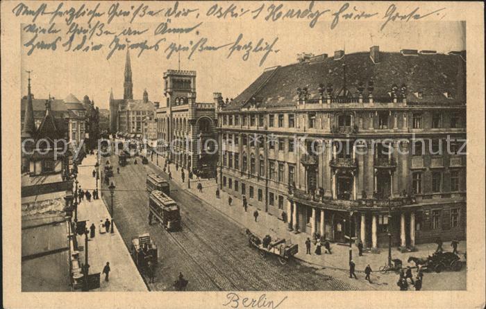 Strassenbahn Berlin Muehlendamm Sparkasse