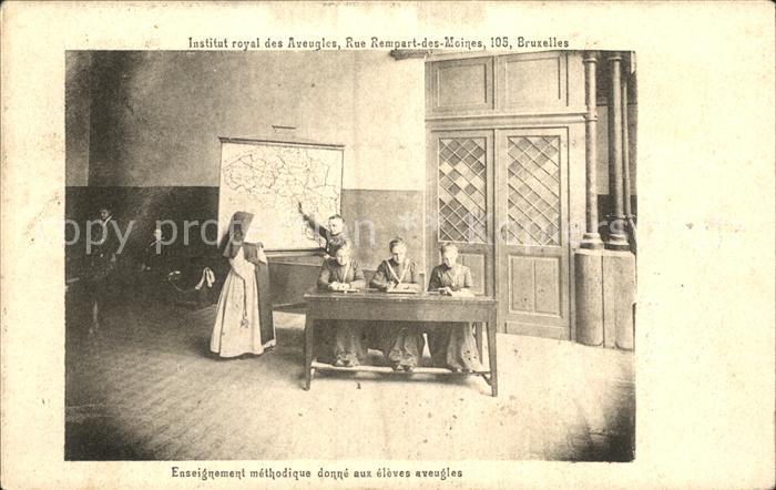 Blindheit Aveuglement Ablepsia Institut royal des Sourdes-Muettes Aveugles Bruxe