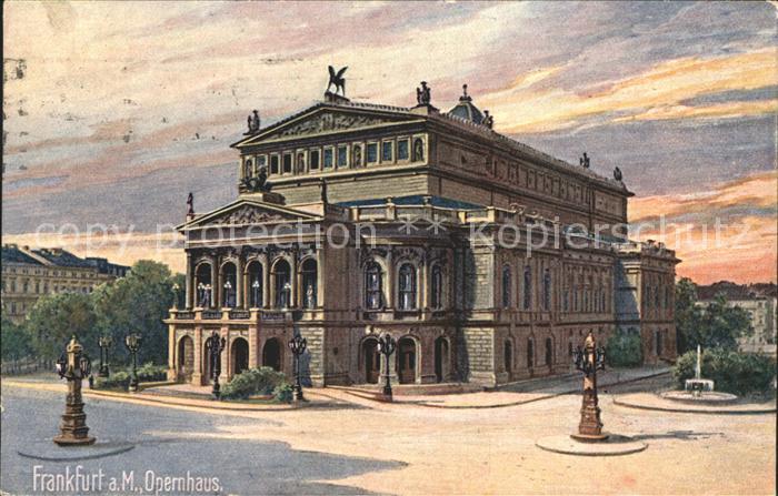 Verlag WIRO Wiedemann Nr. 2085 B Frankfurt am Main Opernhaus