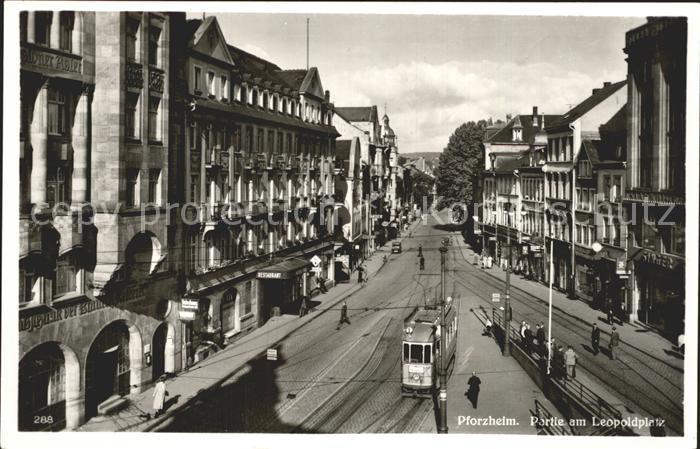 Strassenbahn Pforzheim Leopoldplatz