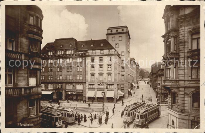 Strassenbahn Pforzheim Leopoldsplatz Industriehaus