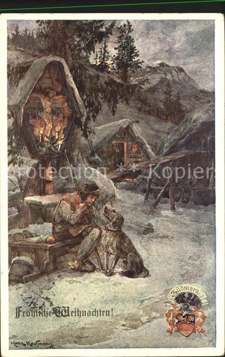 Weihnachten Kuenstlerkarte Hans Kaufmann Verein Suedmark