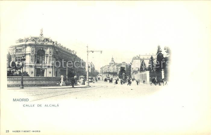 Verlag Hauser Y Menet Nr. 25 Madrid Calle de Alcala