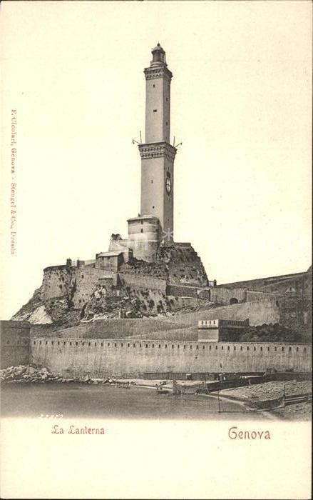 Leuchtturm Lighthouse Genova Lanterna