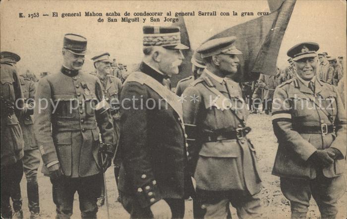 Generaele Mahon Sarrail San Miguel San Jorge Spanien